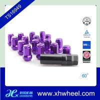 Colorful M12x1.5 Wheel Lock nut 16+1 with key set nut