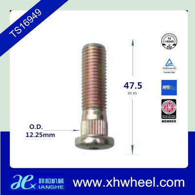 10.9 grade zinc plated wheel knurl studs for sale