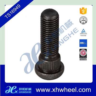 Grade 10.9 Black 40Cr Knurl wheel stud M12x1.5 M14x1.5