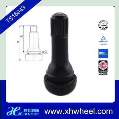 Tr413 snap -in tubeless tire valve