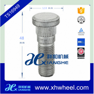 Machine tire stud Knurl 10.9 Grade Wheel Studs