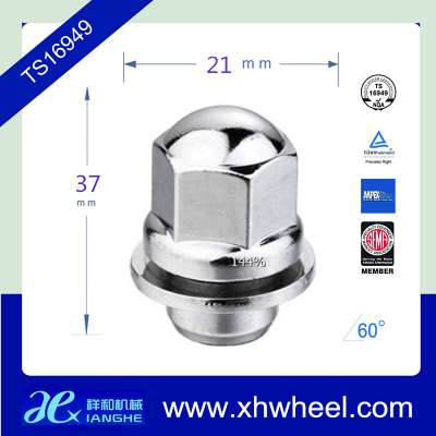 Factory style M12x1.5 chrome mag wheel lug nut washer